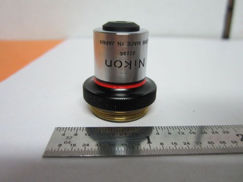 MICROSCOPE OBJECTIVE NIKON 4X OPTICS BIN#B3-D-18