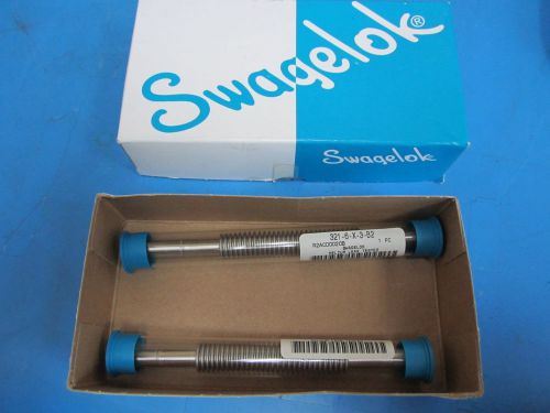 Pair of 2 NEW Swagelok 321-6-X-3-B2 Flex Tubes 6-X-3 w/ XBA Both Ends