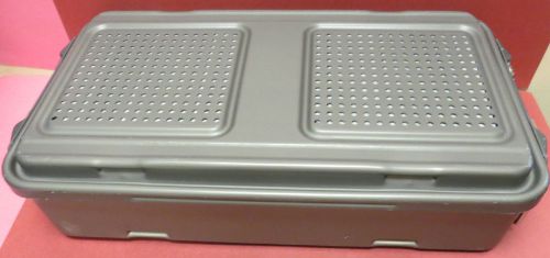 GENESIS FULL SIZE STERILIZATION CONTAINER W/ BASKET 23&#034;  x 12&#034; x 5 &#034;, CD3-5B