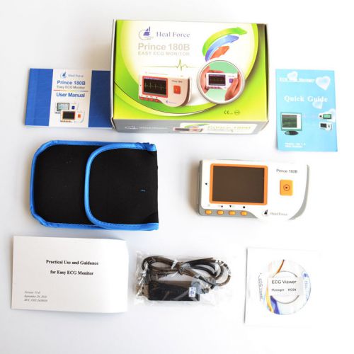 Fda prince 180b handheld easy ecg monitor portable ekg machine +software cd+usb for sale