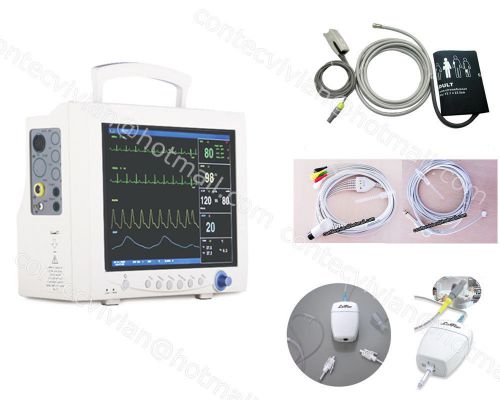 FDA CE Vital Signs Patient Monitor,7-Parameter ICU monitor+ EtCO2,Optional IBP