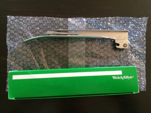 NEW Welch Allyn ENT Standard Laryngoscope Blade #4 Mil ASTM 68044