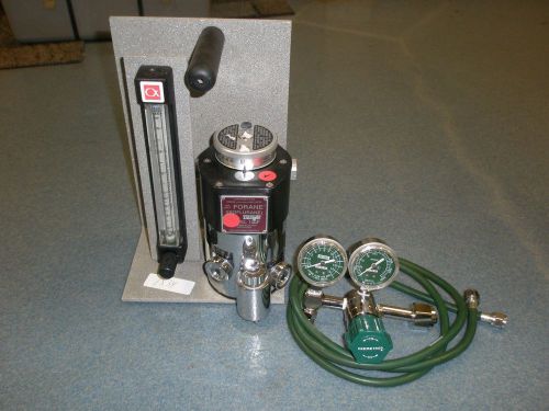 ANESTHESIA MACHINE VAPORIZER-FLOW METER- HI LOW OXYGEN REGULATOR  - VETERINARY