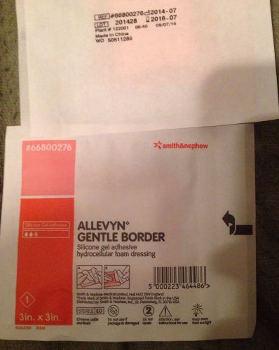 10 Piece Lot Allevyn Gentle Border 3x3&#034; Smith&amp;Nephew Wound Dressings