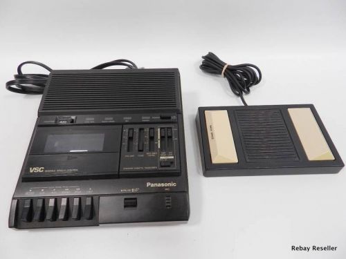 Panasonic rr-830 standard cassette transcriber dictation machine w/foot control for sale