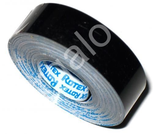 ROTEX embossing Tape Glossy Black 1/2&#034; x 12 Ft NEW Label Labeling