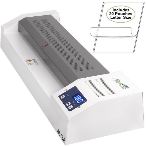 Apache professional 18&#034; thermal laminator al18p laminating machine hot/cold new for sale