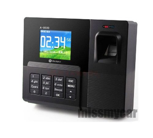 HighSpeed Biometric Fingerprint And ID Card Reader Attendance Time Clock+ USB(A)