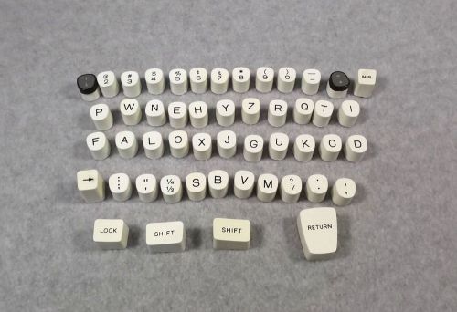 Lot of 50 typewriter keys smith corona plastic steampunk, altered art, crafts for sale