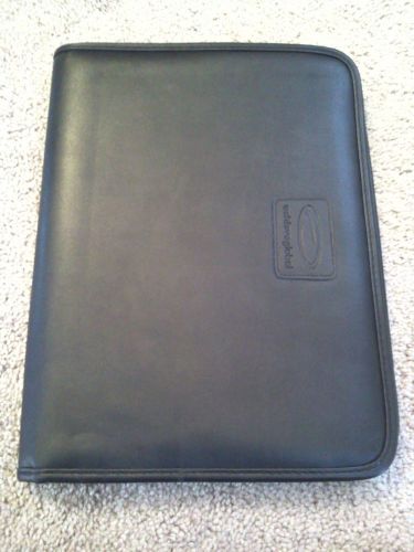 Black leather portfolio, Achieve Global, organizer, planner