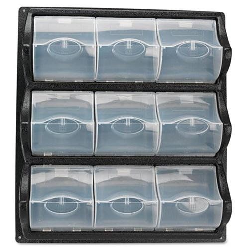 Safco 9-pocket panel bins - 20.5&#034; height x 18.5&#034; width x 5.3&#034; depth - 9 (6110bl) for sale