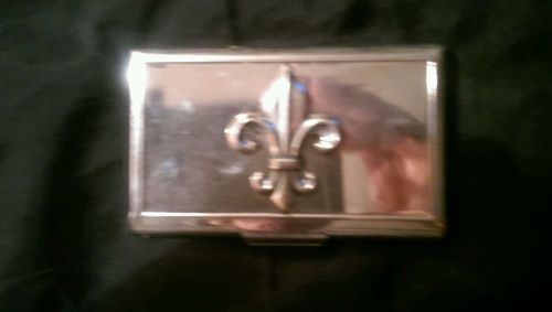 Fluer de lis business card holder. Very nice