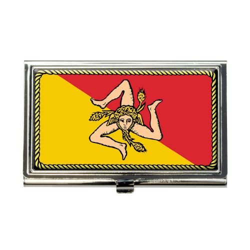 Flag of Sicily Business Credit Card Holder Case