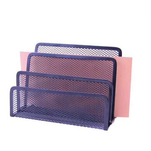 Stationary Station Black 3 Slot Mesh Letters and Documents Holder (ST005)