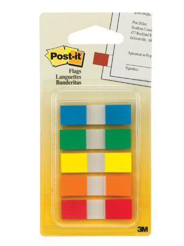 Post-it Togo Portable Flag - Removable, Self-adhesive - 0.50&#034; X 1.75&#034; - (6835cf)