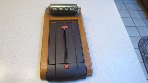 Vintage Rolodex Flip Address Book Slide Bar With changable Date