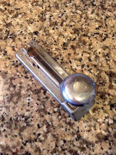 Vintage Chrome Ace Fastener Corp. Pilot Model 402 Desktop Stapler Made In USA