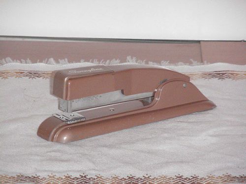 Vintage retro tan/ brown swingline #27 desk stapler for sale