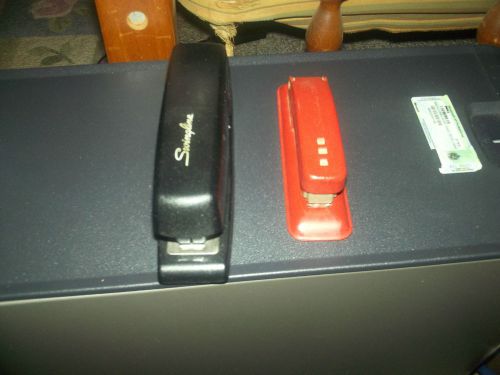 SWINGLINE MODEL 545 AND METAL CUB STAPLERS-VERY GOOD