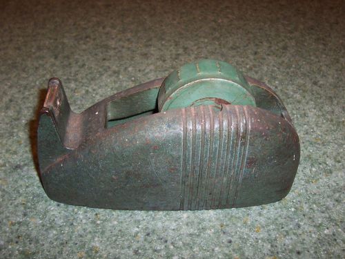Old / Vintage Cast Iron Industrial Tape Dispenser Art Deco