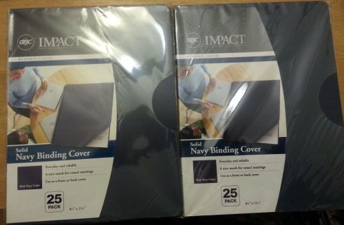 Presentation Client Proposal Covers Poly Binding folder 50 sets Navy Lot 2 GBC