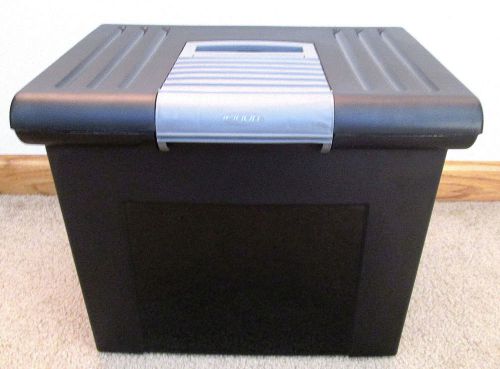 Large black newell office products file keeper box - 13-1/2 x 10-1/2 x 11 - nbu for sale