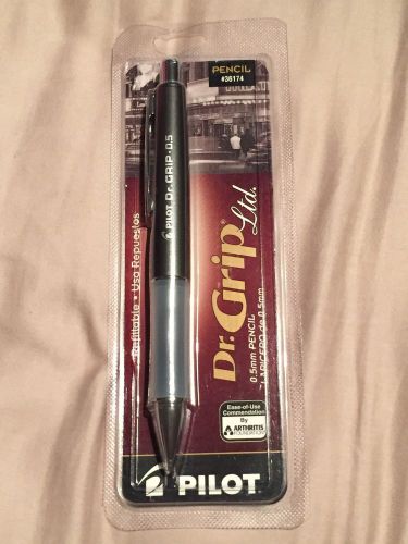 Pilot Dr Grip Ltd Mechanical Pencil 0.5mm Lead Metallic Charcoal Gray Barrel