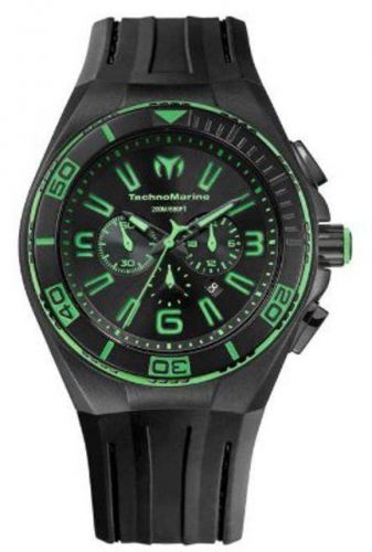 New TechnoMarine 112002 Cruise Original Night Vision Green Watch In Original Box