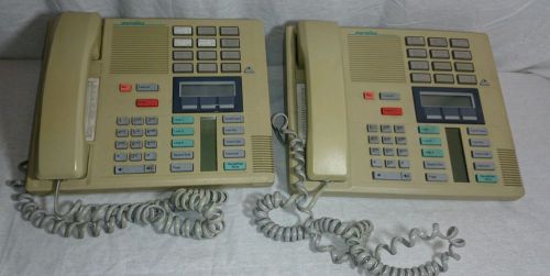 2 Nortel Phone Meridian M7310 Ashen Phones with Displays, working condition.