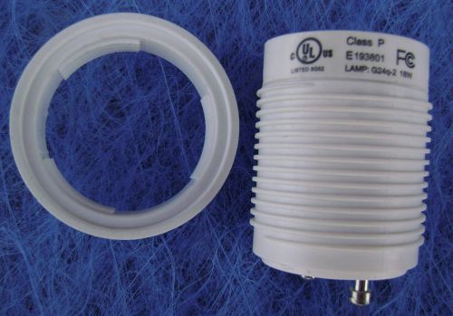 18 watt gu24 to g24q-2 4 pin w/ring  elec. ballast pg120-18 replaces viva su18 for sale