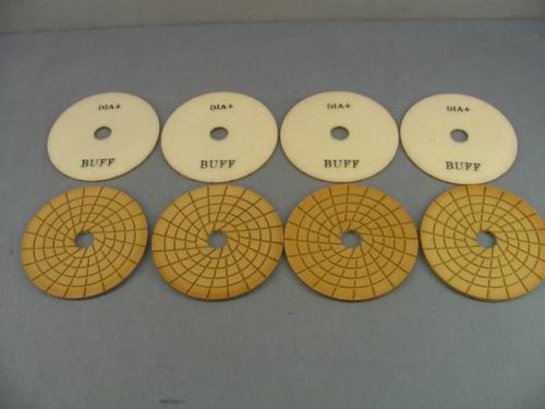 5” Dia-Plus Wet #Buff Diamond Polishing Disc/Pad – 8 Pack-Velcro Backed (#730X8)