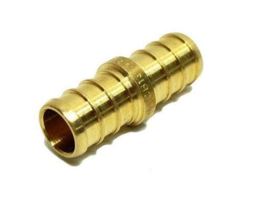 PEX 1/2&#034; x 1/2&#034; Reducing Coupling - Brass Crimp Fitting