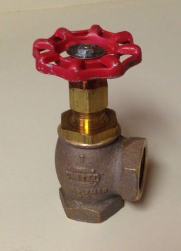 1&#034; 250 PSI UNITED RANDLEMAN BRASS ANGLE VALVE 125 WSF 200 WOG 126SUL