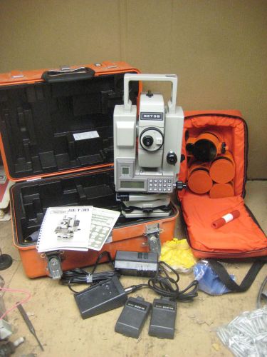 surveying total station SOKKIA SET3B w/ LIETZ PRISMS, accessories, batteries+