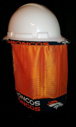 Hard hat neck shade neck protector quick dry mesh broncos for sale