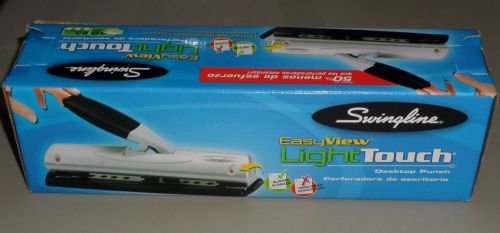 NEW! Swingline EasyView LightTouch DESKTOP PUNCH // 12 Sheet Capacity // 74065