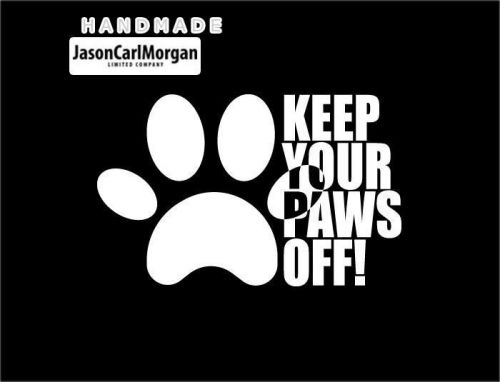 JCM® Iron On Applique Decal, Dog Paws White