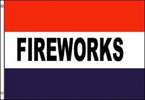 FIREWORKS Flag Tent Store Banner Advertising Pennant Business Sign 3x5 July 4th