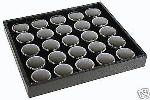 1-25 GEM JAR TRAY WITH BLACK INSERT JEWELRY DISPLAY