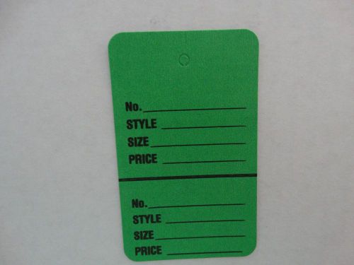 1000 large perforated merchandise coupon price tags green for sale