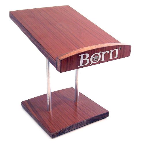 Born Wood &amp; Metal Shoe Display Holder Riser 11.5” Length 8 1/4” Wide