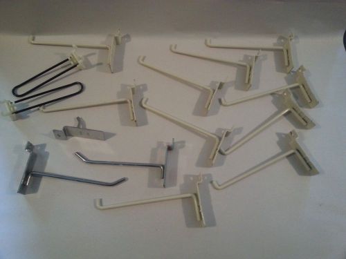 Slatwall Hooks Assortment of 15 most 6&#034; Retail Display