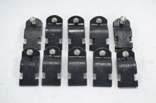 LOT 10 NEW EMTC RIGID CLAMP SIZE 1IN OD CLIP BLACK STRUT B344156