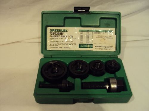 Greenlee Knockout BALL BEARING Kit Set 735BB 1/2&#034; 3/4&#034;  1 1/4&#034; CONDUIT PUNCH DIE