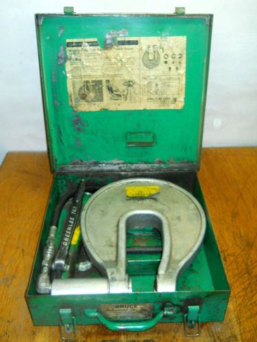 GREENLEE 1731 Hydraulic Knockout Driver w/ 796 Hydraulic Pump &amp; Metal Case