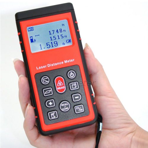 Digital Laser Distance Meter Area Volume 80m Measurer Range Finder ±2mm Accuracy