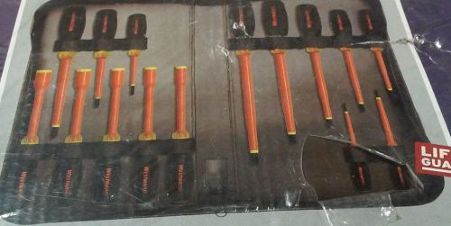 Westward Insulated Screwdriver/Nutdriver Set, 15Pc 5UFT6 NIB              Bin H8