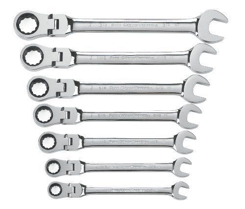 Kd Tools EHT9700 7 Piece Sae Flex Head Combination Gearwrench Set