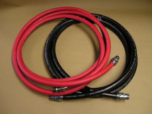 Bedford ,Binks 20&#039; LOW PRESSURE HVLP 3/8&#034; FLUID 5/16&#034;AIR HOSE ASSY. W/ SWIVELS