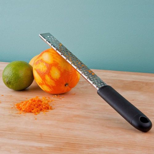 13&#034; stainless steel grater zester citrus lemon orange cheese ginger grate zest for sale